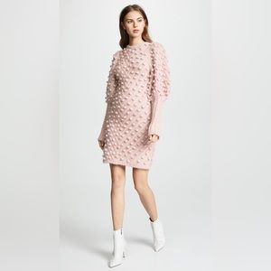 Zimmermann | 0 | Blush | Fleeting Bauble Blouson-Sleeve Body-Con Dress